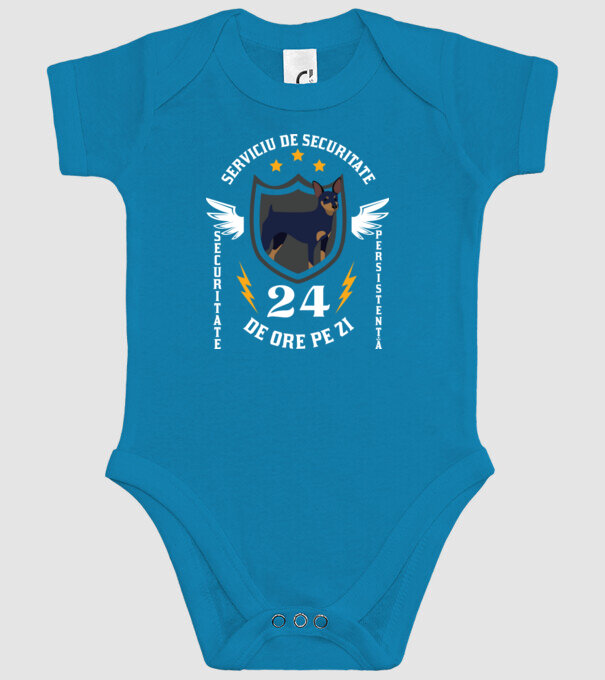 serviciu de securitate - securitate - persistență - 24 de ore pe zi model turcoaz pe tricou
