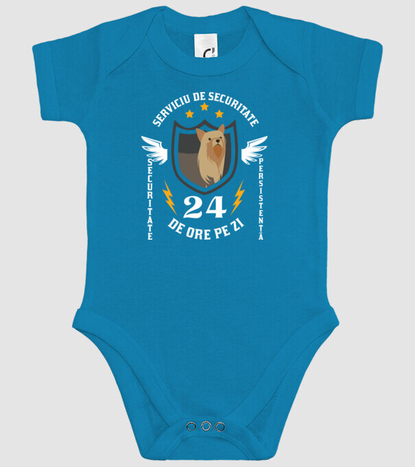 serviciu de securitate - securitate - persistență - 24 de ore pe zi model turcoaz pe tricou