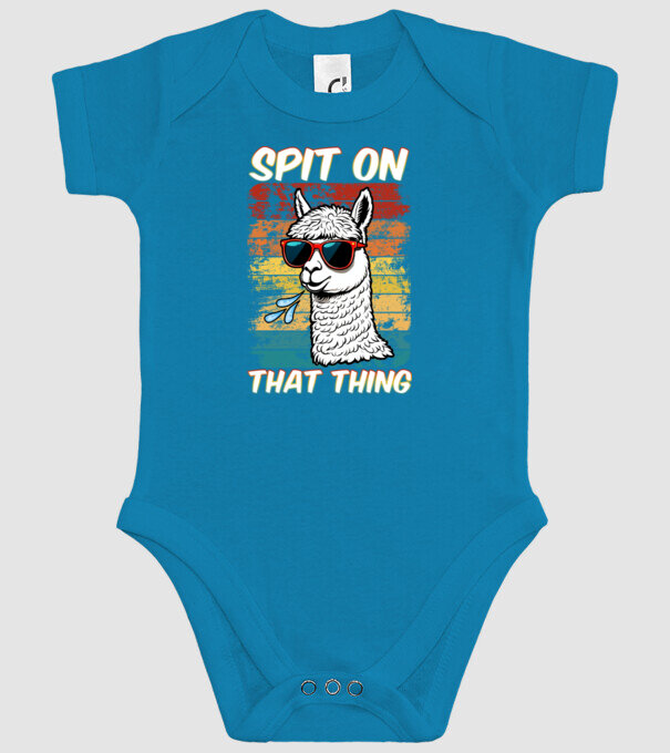 Spit on that thing llama rainbow Hawk Tuah model turcoaz pe tricou