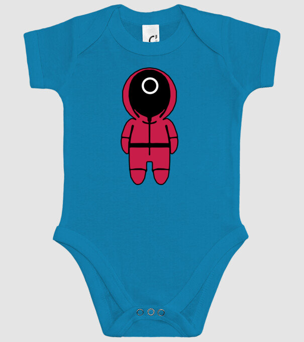 squid game figure model turcoaz pe tricou