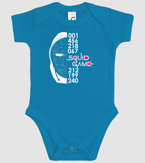 squid game numbers model turcoaz pe tricou