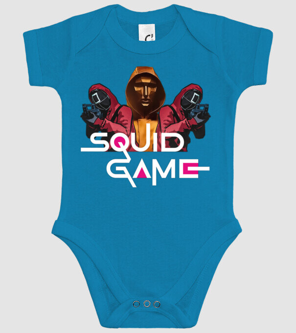 squid game poster model turcoaz pe tricou