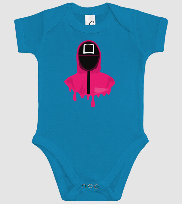 squid game square model turcoaz pe tricou