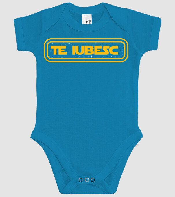 Starwars couple shirt model turcoaz pe tricou