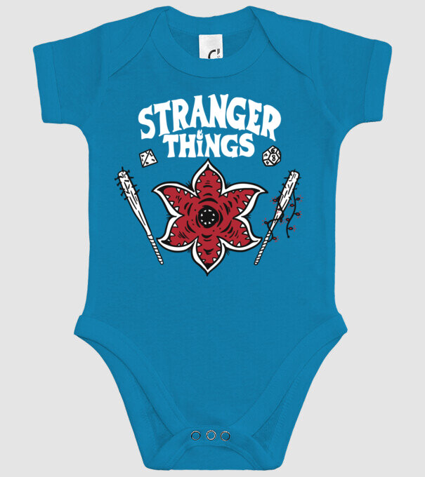 stranger things demogorgon head model turcoaz pe tricou