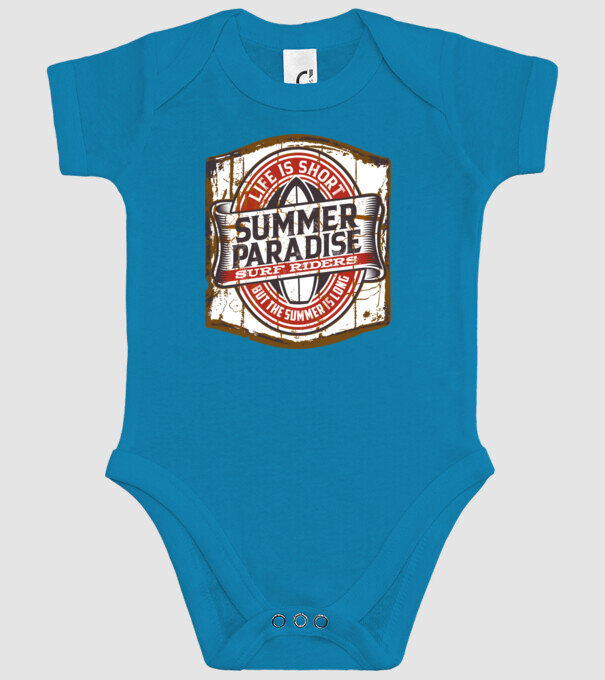Summer Paradise model turcoaz pe tricou