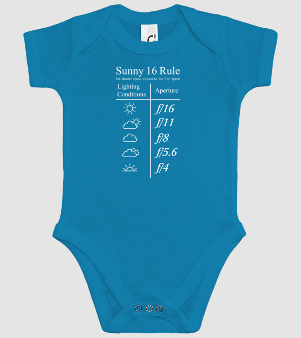 Sunny 16 Rule model turcoaz pe tricou