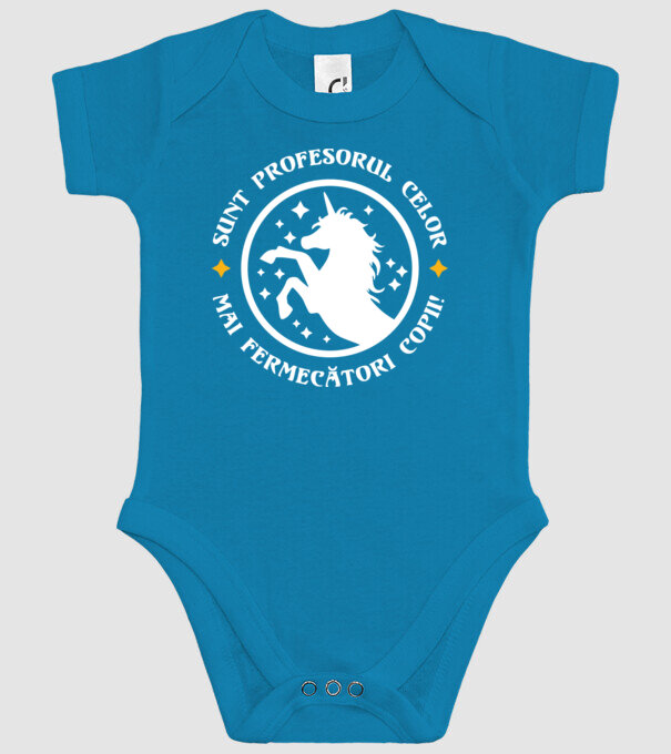 Sunt profesorul celor mai fermecători copii model turcoaz pe tricou