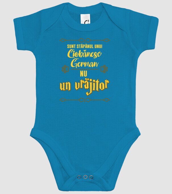 sunt stăpânul unui ciobănesc german, nu un vrăjitor model turcoaz pe tricou