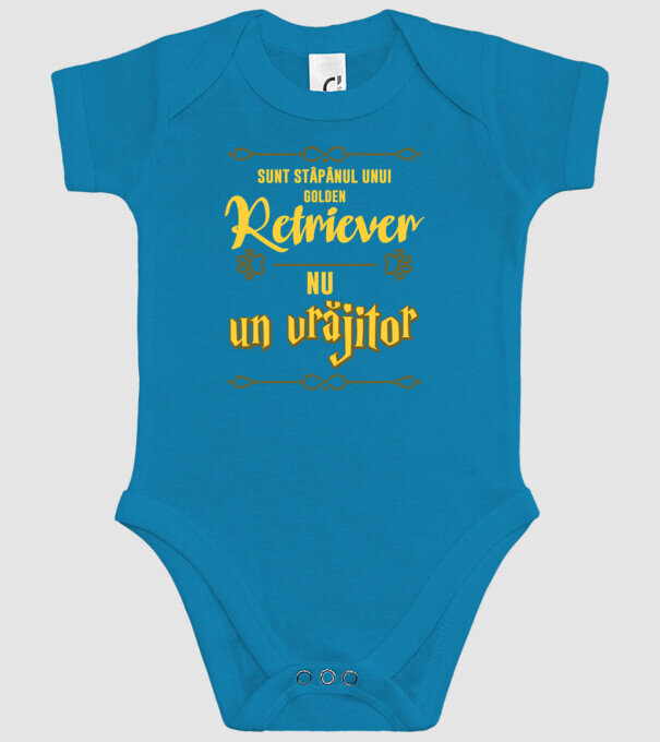 sunt stăpânul unui golden retviever, nu un vrăjitor model turcoaz pe tricou