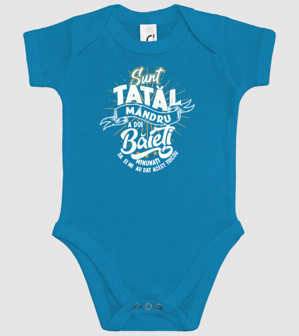Sunt tatăl mândru a doi băieți minunați - da, ei mi-au dat acest tricou model turcoaz pe tricou