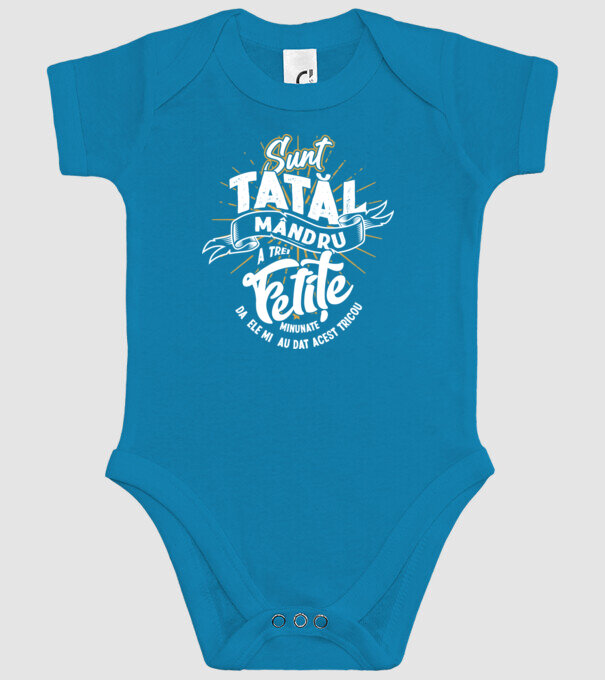 Sunt tatăl mândru a trei fetițe minunate - da, ele mi-au dat acest tricou model turcoaz pe tricou