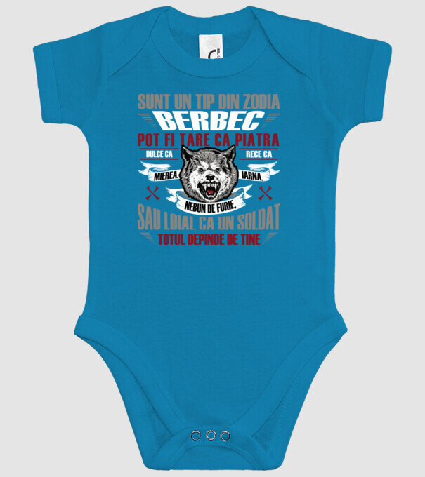 Sunt un tip din zodia Berbec model turcoaz pe tricou