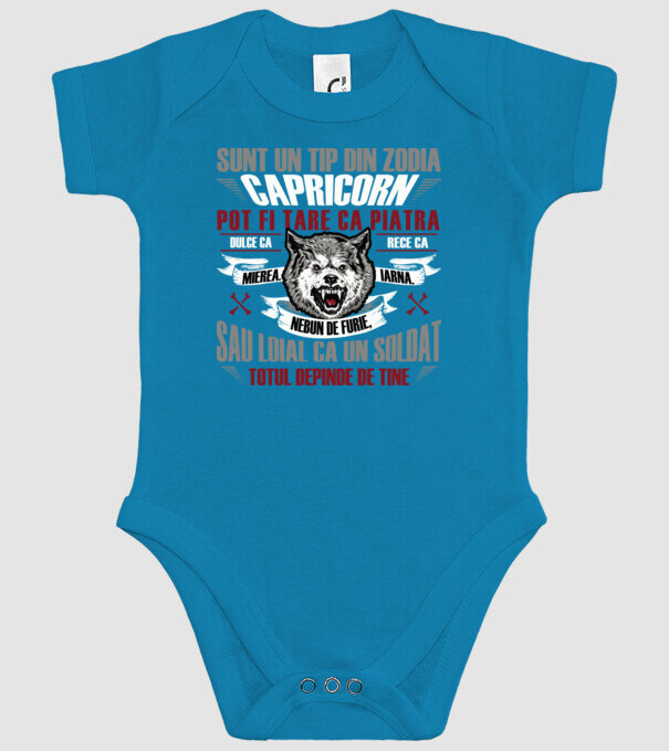 Sunt un tip din zodia Capricorn model turcoaz pe tricou