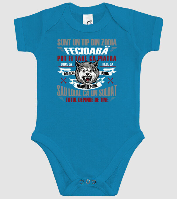 Sunt un tip din zodia Fecioară model turcoaz pe tricou