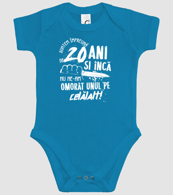 Suntem împreună de 20 ani model turcoaz pe tricou