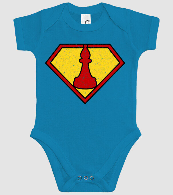 SuperChess alergător de șah model turcoaz pe tricou