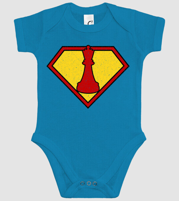 SuperChess regină model turcoaz pe tricou