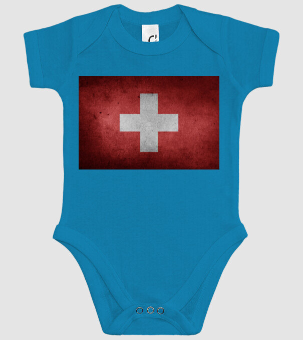 SWITZERLAND model turcoaz pe tricou