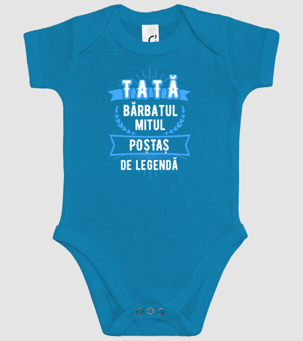 tată - bărbatul, mitul, poștaș de legendă model turcoaz pe tricou
