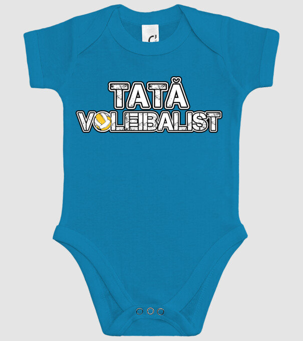 tată voleibalist model turcoaz pe tricou