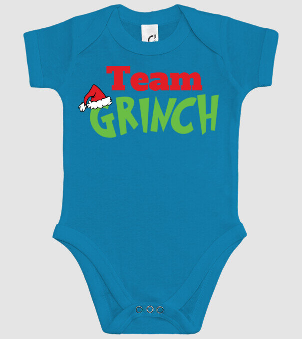 Team Grinch model turcoaz pe tricou
