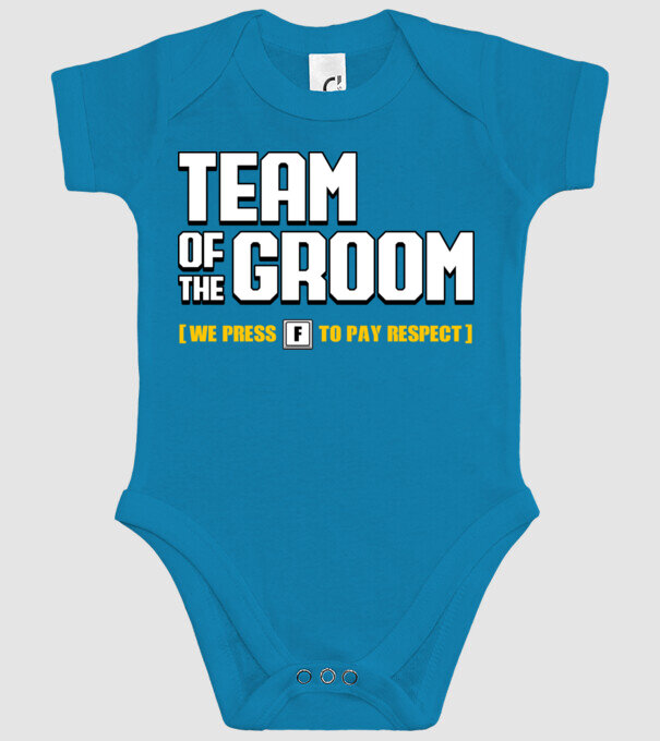 Team of the Groom model turcoaz pe tricou