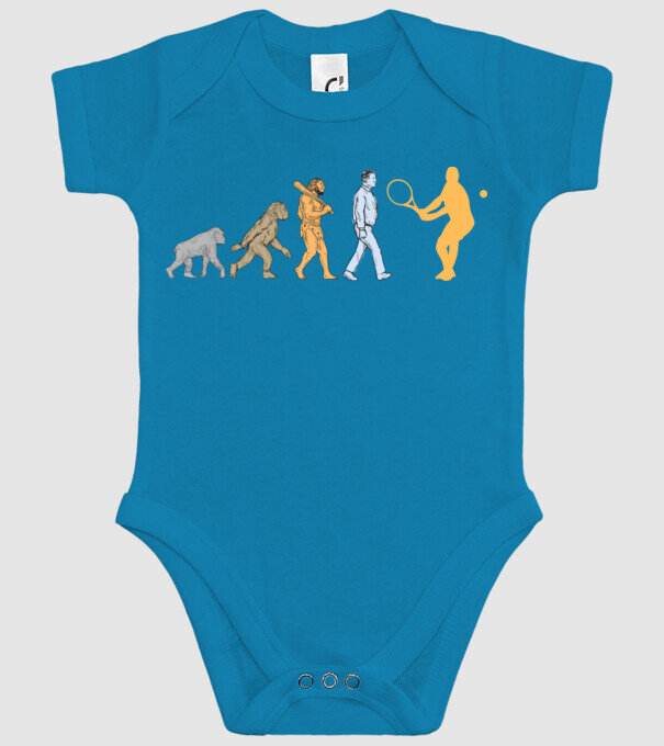 Tennis evolution model turcoaz pe tricou