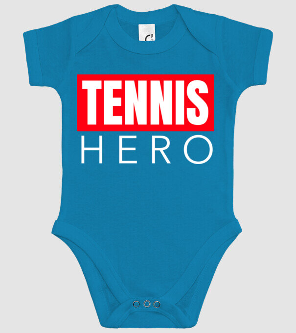 TENNIS HERO model turcoaz pe tricou
