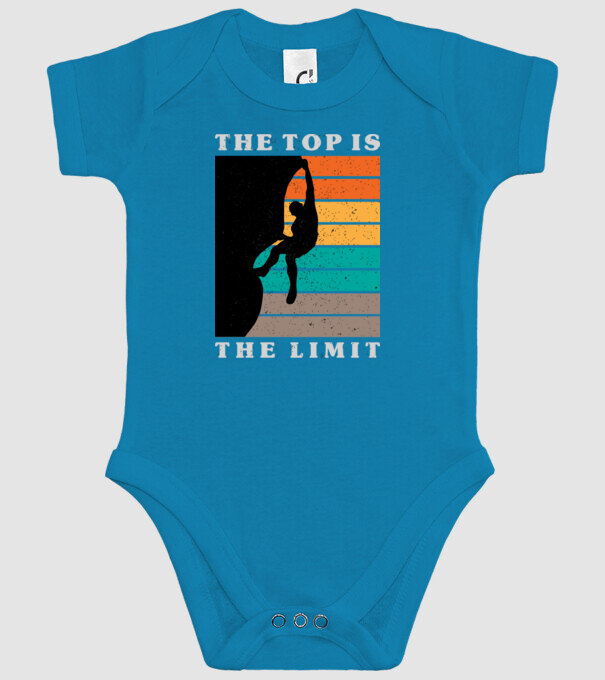 The Top is the limit model turcoaz pe tricou