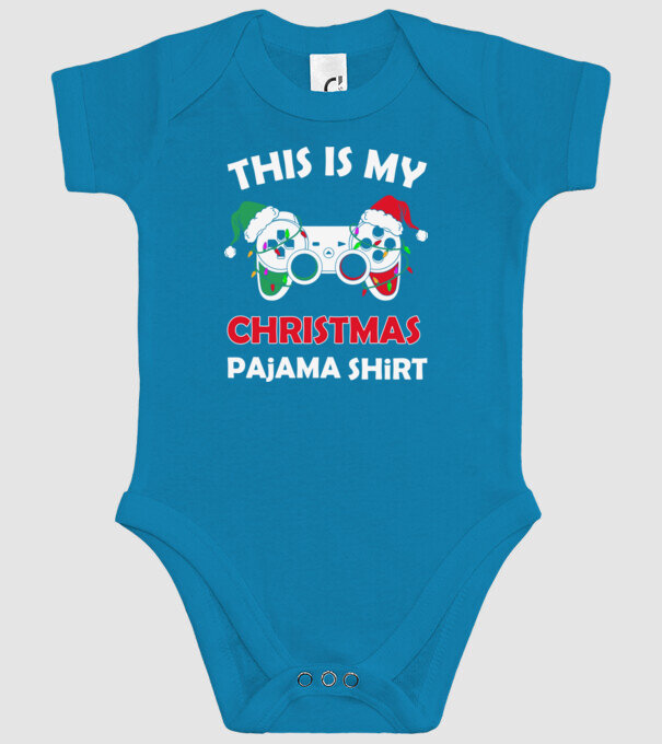 This is my christmas pajama model turcoaz pe tricou