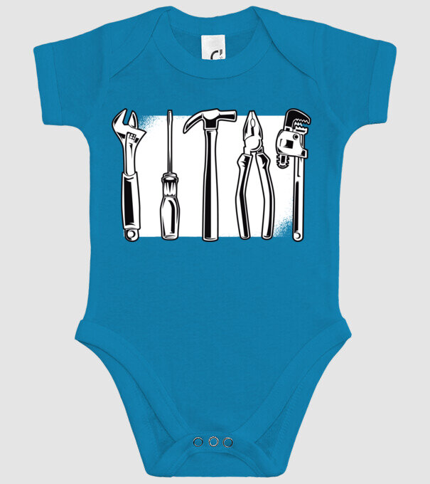 Tools model turcoaz pe tricou