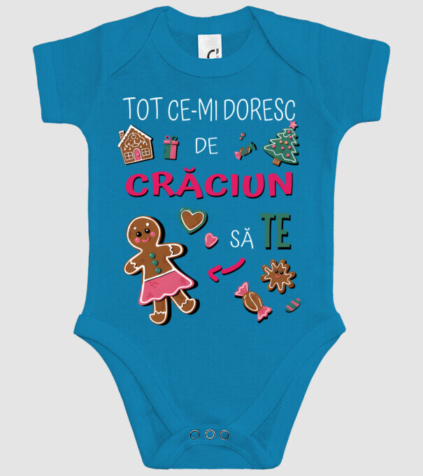 Tot ce-mi doresc de Crăciun să TE Femei Negru model turcoaz pe tricou