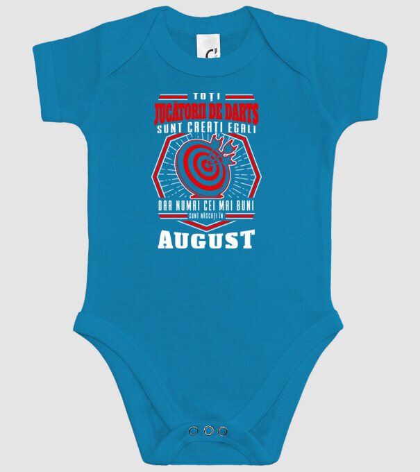 Toți jucătorii de darts sunt creați egali, dar numai cei mai buni sunt născuți în august. model turcoaz pe tricou