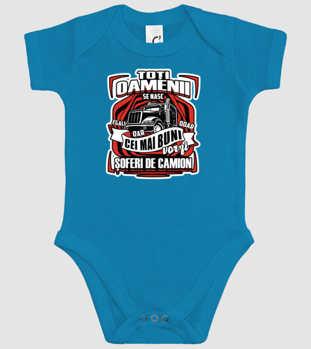 Toți oamenii șoferi de camion model turcoaz pe tricou
