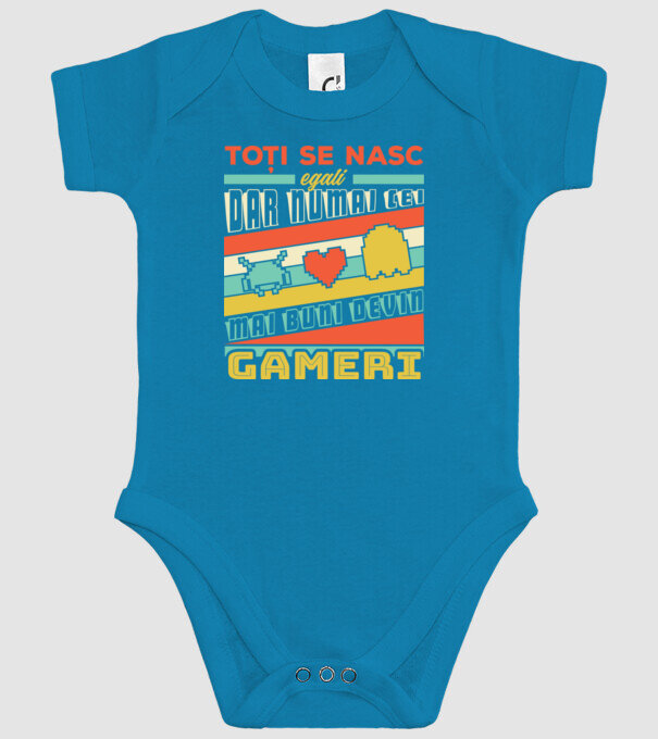 toți se nasc egali, dar numai cei mai buni devin gameri model turcoaz pe tricou