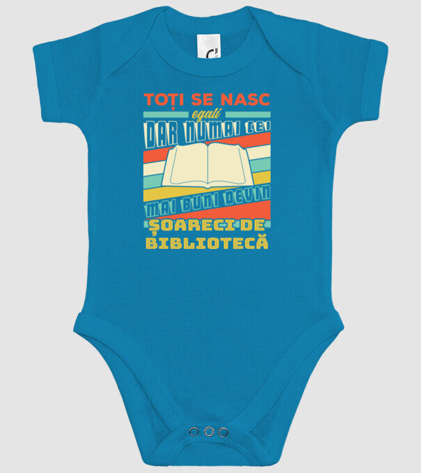 toți se nasc egali, dar numai cei mai buni devin șoareci de bibliotecă model turcoaz pe tricou