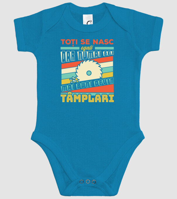 Toți se nasc egali, dar numai cei mai buni devin tâmplari model turcoaz pe tricou