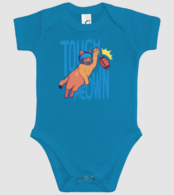 Touch Meow model turcoaz pe tricou