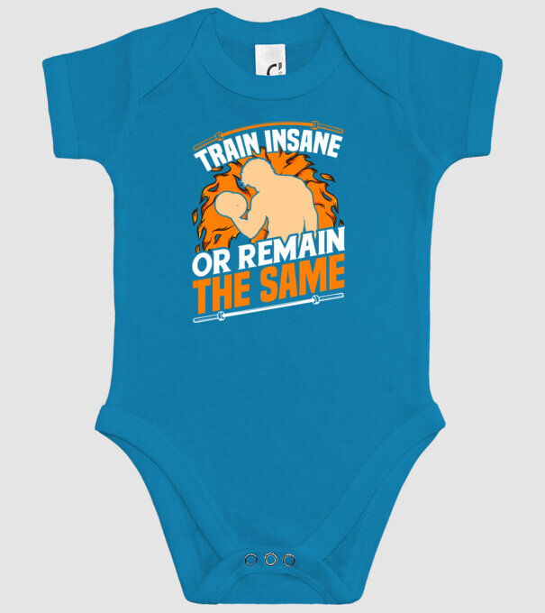 Train insane model turcoaz pe tricou
