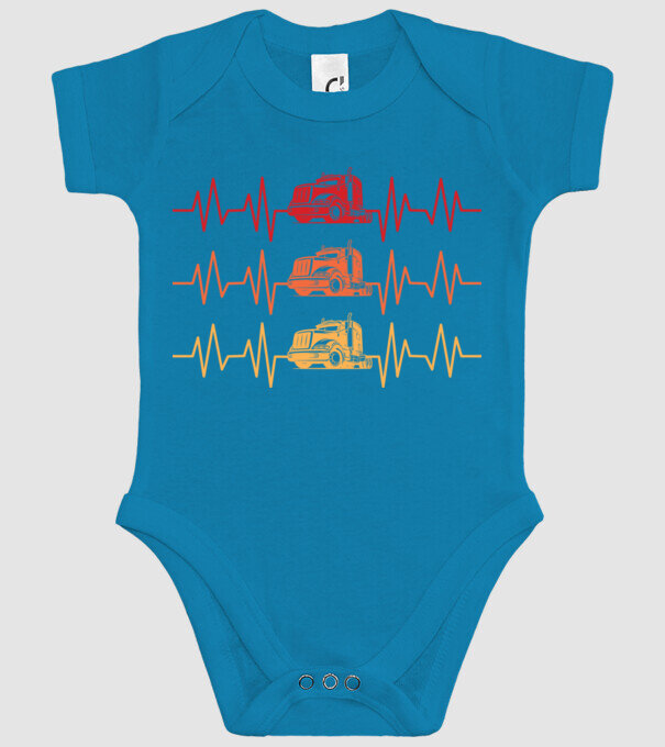 truck driver model turcoaz pe tricou