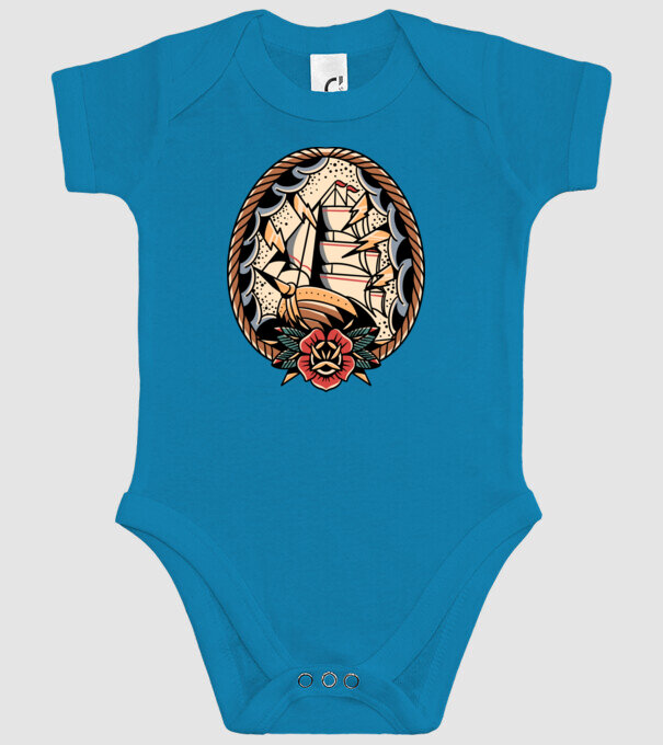 Vapoare model turcoaz pe tricou