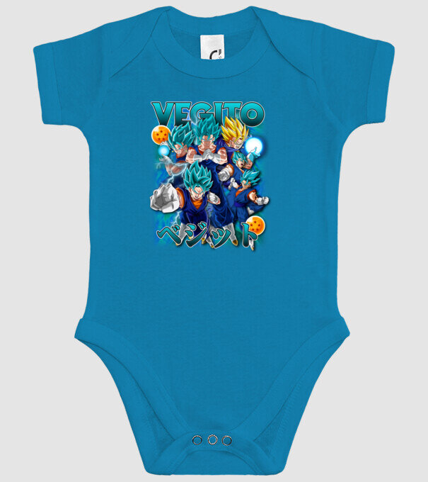 vegito dragonball model turcoaz pe tricou