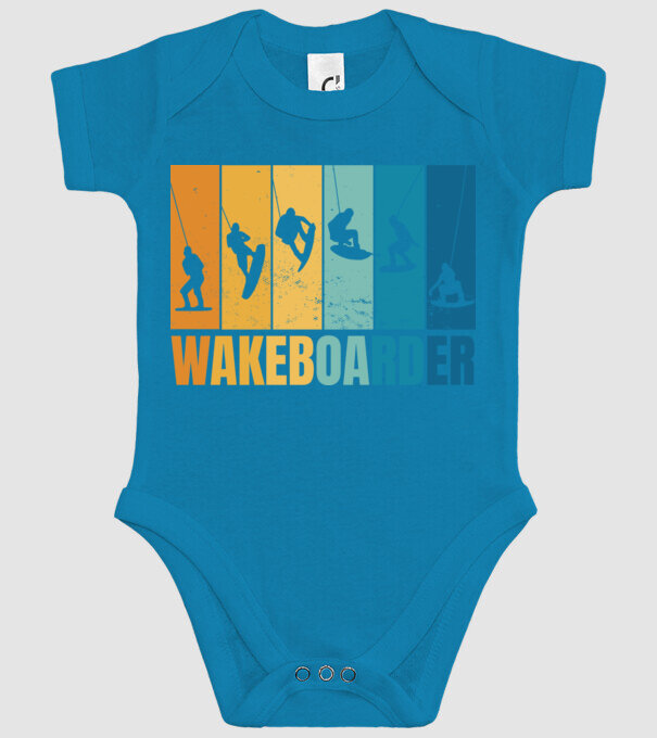 Wakeboard model turcoaz pe tricou