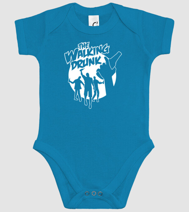 Walking Drunk model turcoaz pe tricou