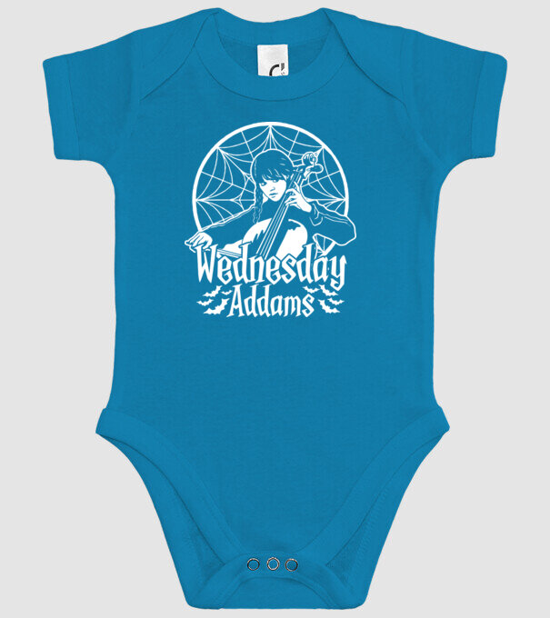 Wednesday Window model turcoaz pe tricou