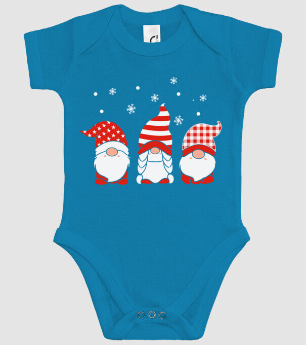 Xmas gnomes model turcoaz pe tricou