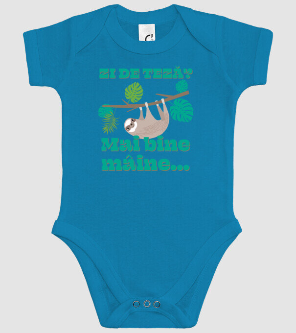 zi de teză? Mai bine mâine... model turcoaz pe tricou
