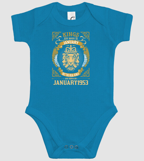 Ziua de naștere a Leului 1953 january model turcoaz pe tricou