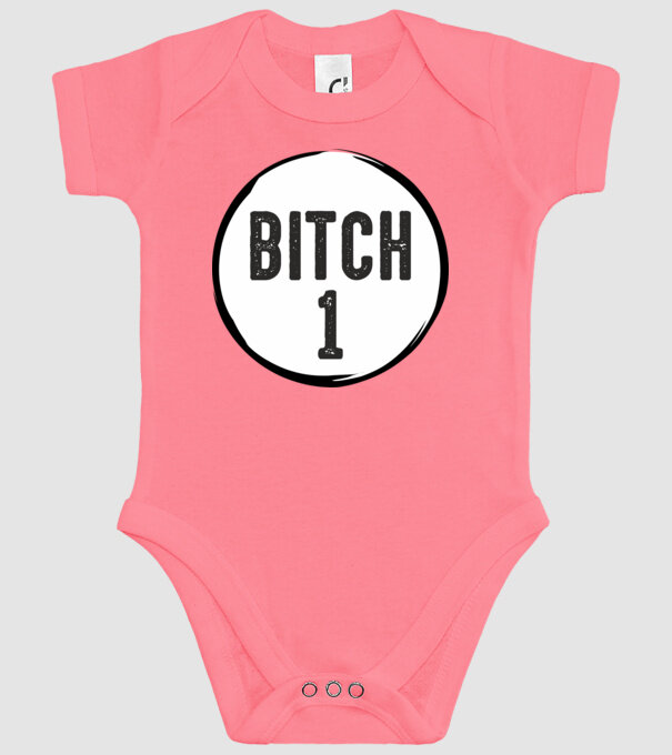 BITCH 1 model roz pe tricou